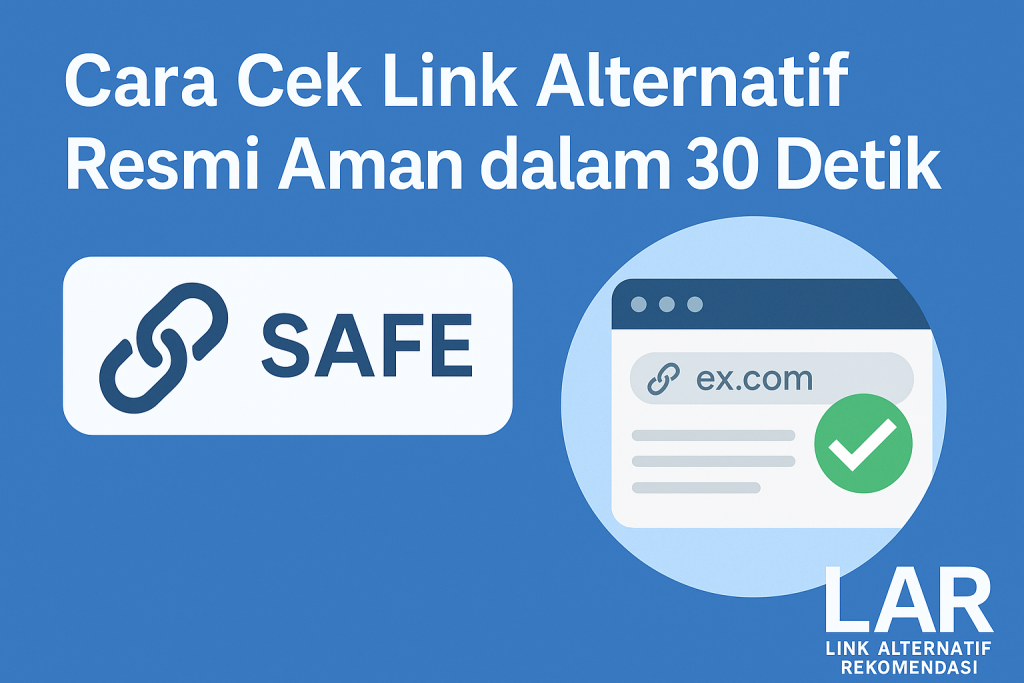 Cara Cek Link Alternatif Resmi Aman dalam 30 Detik